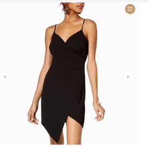 Emerald Sundae Mini Asymmetrical Black Dress